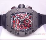 RICHARD MILLE RED AND BLACK FACE AUTOMATIC WATCH